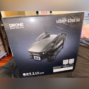 Foldable Black Drone with Camera - MSRP $299.99